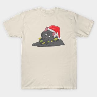 CAT SANTA HAT T-Shirt